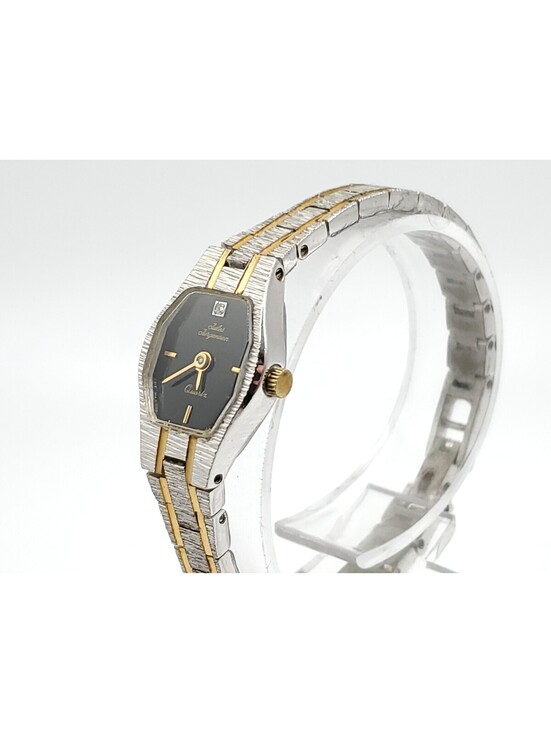 Vintage Jules Jurgensen Quartz Watch Womens New Battery Two-Tone 15mm 4831 main image 9